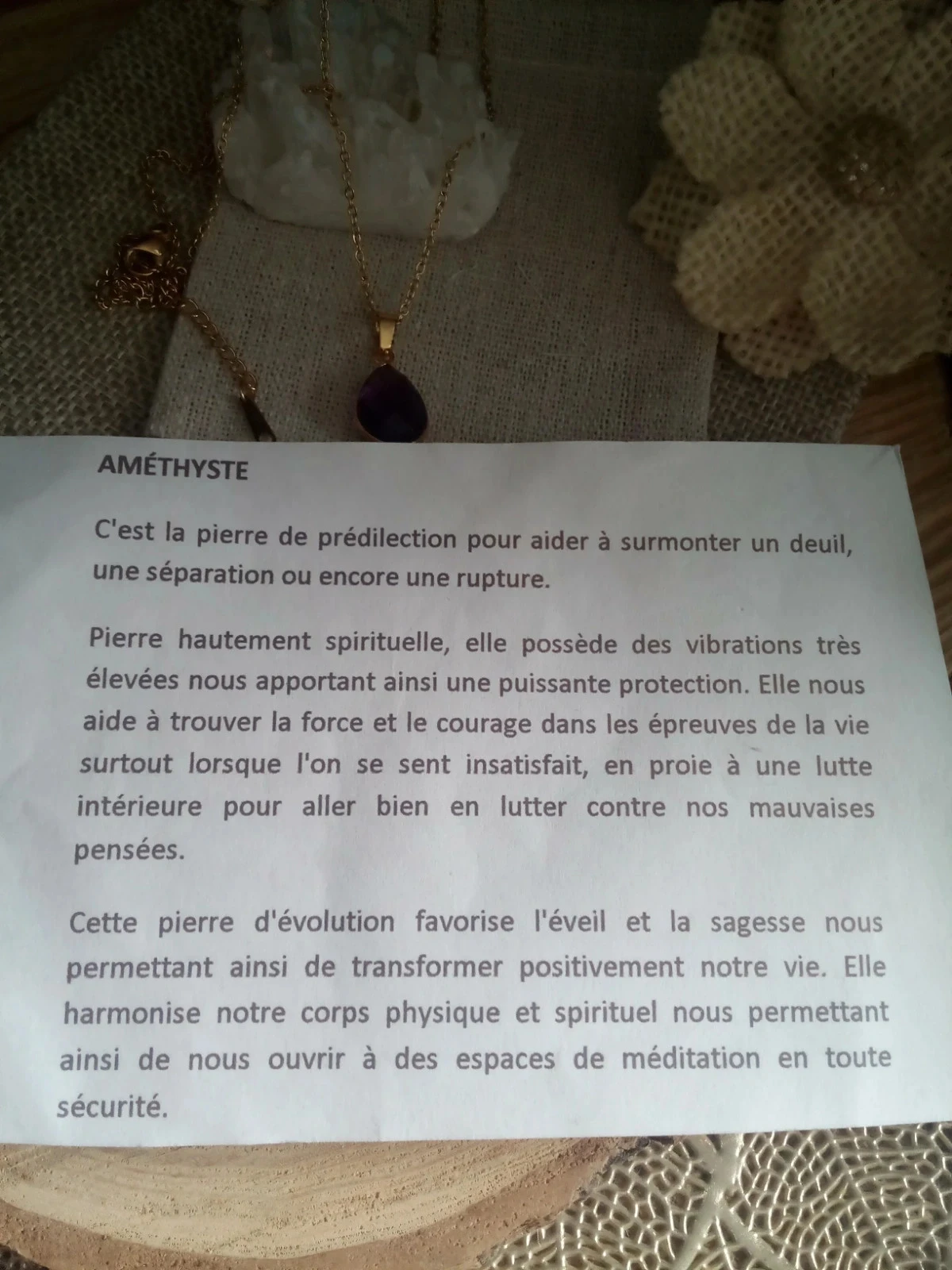 Amethist ketting 💜 oosterse setting – photo 4
